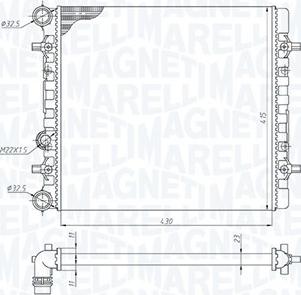 Magneti Marelli 350213190900 - Radiators, Motora dzesēšanas sistēma autodraugiem.lv