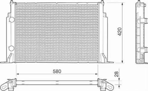 Magneti Marelli 350213190000 - Radiators, Motora dzesēšanas sistēma autodraugiem.lv