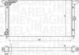 Magneti Marelli 350213190100 - Radiators, Motora dzesēšanas sistēma autodraugiem.lv