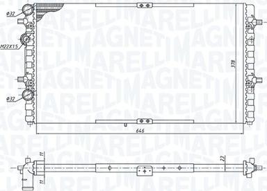 Magneti Marelli 350213191400 - Radiators, Motora dzesēšanas sistēma autodraugiem.lv