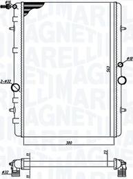 Magneti Marelli 350213191800 - Radiators, Motora dzesēšanas sistēma autodraugiem.lv