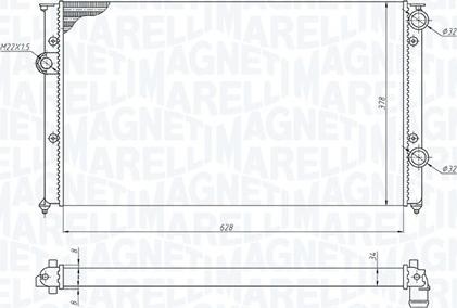 Magneti Marelli 350213191200 - Radiators, Motora dzesēšanas sistēma autodraugiem.lv