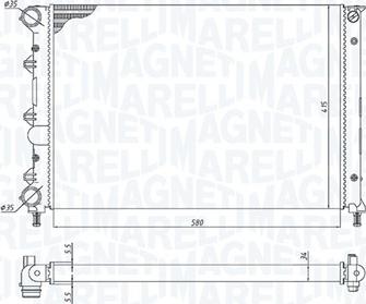 Magneti Marelli 350213198400 - Radiators, Motora dzesēšanas sistēma autodraugiem.lv