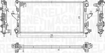 Magneti Marelli 350213198200 - Radiators, Motora dzesēšanas sistēma autodraugiem.lv