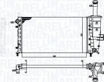 Magneti Marelli 350213193900 - Radiators, Motora dzesēšanas sistēma autodraugiem.lv