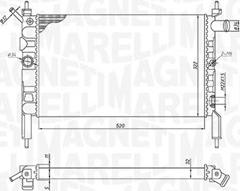 Magneti Marelli 350213193800 - Radiators, Motora dzesēšanas sistēma autodraugiem.lv