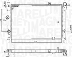 Magneti Marelli 350213193200 - Radiators, Motora dzesēšanas sistēma autodraugiem.lv