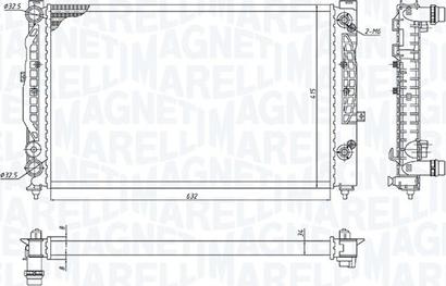 Magneti Marelli 350213193700 - Radiators, Motora dzesēšanas sistēma autodraugiem.lv