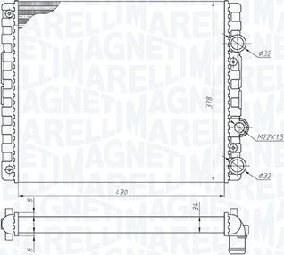 Magneti Marelli 350213192900 - Radiators, Motora dzesēšanas sistēma autodraugiem.lv