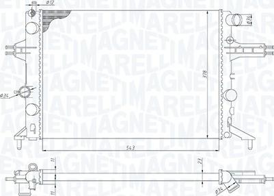 Magneti Marelli 350213192400 - Radiators, Motora dzesēšanas sistēma autodraugiem.lv