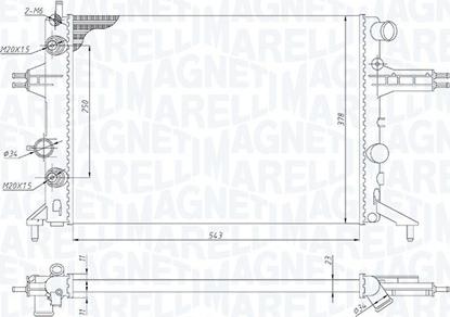 Magneti Marelli 350213192800 - Radiators, Motora dzesēšanas sistēma autodraugiem.lv