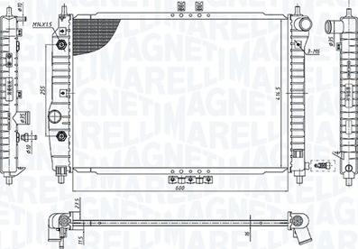 Magneti Marelli 350213197400 - Radiators, Motora dzesēšanas sistēma autodraugiem.lv