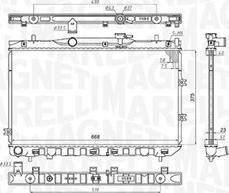 Magneti Marelli 350213197100 - Radiators, Motora dzesēšanas sistēma autodraugiem.lv