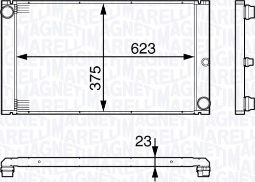 Magneti Marelli 350213140200 - Radiators, Motora dzesēšanas sistēma autodraugiem.lv