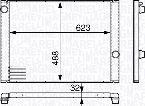 Magneti Marelli 350213142900 - Radiators, Motora dzesēšanas sistēma autodraugiem.lv