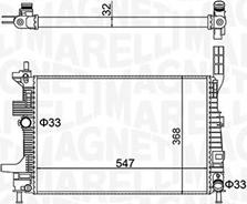 Magneti Marelli 350213159700 - Radiators, Motora dzesēšanas sistēma autodraugiem.lv