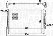 Magneti Marelli 350213156200 - Radiators, Motora dzesēšanas sistēma autodraugiem.lv