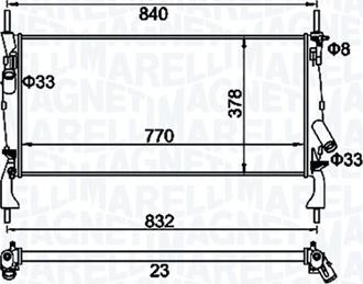 Magneti Marelli 350213158900 - Radiators, Motora dzesēšanas sistēma autodraugiem.lv