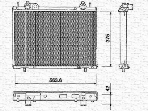 Magneti Marelli 350213158000 - Radiators, Motora dzesēšanas sistēma autodraugiem.lv