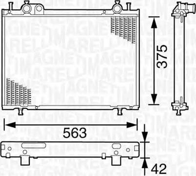 Magneti Marelli 350213153000 - Radiators, Motora dzesēšanas sistēma autodraugiem.lv