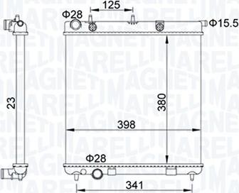 Magneti Marelli 350213153700 - Radiators, Motora dzesēšanas sistēma autodraugiem.lv