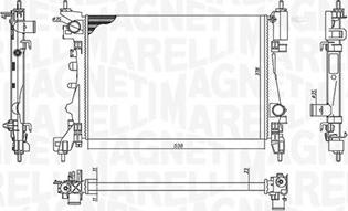 Magneti Marelli 350213157900 - Radiators, Motora dzesēšanas sistēma autodraugiem.lv