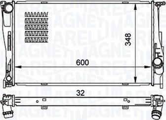 Magneti Marelli 350213157500 - Radiators, Motora dzesēšanas sistēma autodraugiem.lv