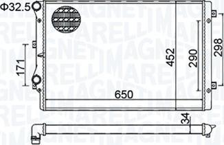 Magneti Marelli 350213157800 - Radiators, Motora dzesēšanas sistēma autodraugiem.lv