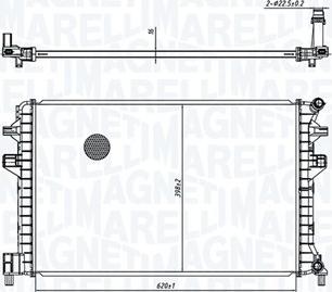 Magneti Marelli 350213166300 - Radiators, Motora dzesēšanas sistēma autodraugiem.lv