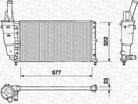 Magneti Marelli 350213160000 - Radiators, Motora dzesēšanas sistēma autodraugiem.lv