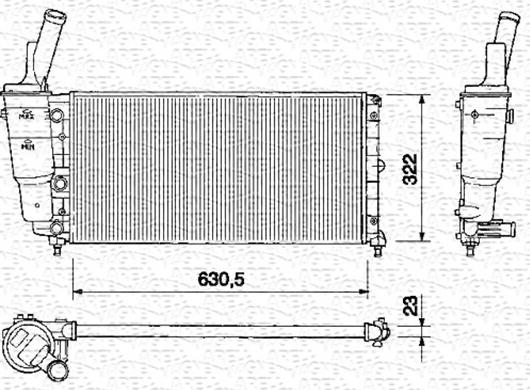 Magneti Marelli 350213161000 - Radiators, Motora dzesēšanas sistēma autodraugiem.lv