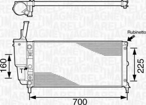 Magneti Marelli 350213161003 - Radiators, Motora dzesēšanas sistēma autodraugiem.lv