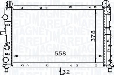 Magneti Marelli 350213168900 - Radiators, Motora dzesēšanas sistēma autodraugiem.lv