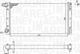 Magneti Marelli 350213168000 - Radiators, Motora dzesēšanas sistēma autodraugiem.lv