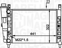 Magneti Marelli 350213162300 - Radiators, Motora dzesēšanas sistēma autodraugiem.lv