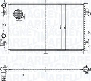 Magneti Marelli 350213167900 - Radiators, Motora dzesēšanas sistēma autodraugiem.lv