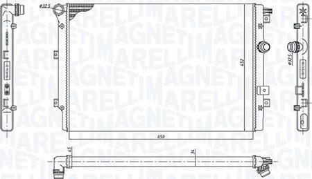 Magneti Marelli 350213167400 - Radiators, Motora dzesēšanas sistēma autodraugiem.lv