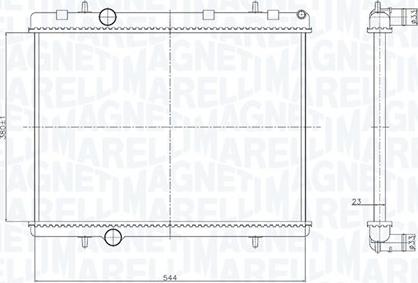 Magneti Marelli 350213167800 - Radiators, Motora dzesēšanas sistēma autodraugiem.lv