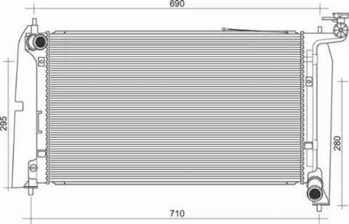 Magneti Marelli 350213104009 - Radiators, Motora dzesēšanas sistēma autodraugiem.lv