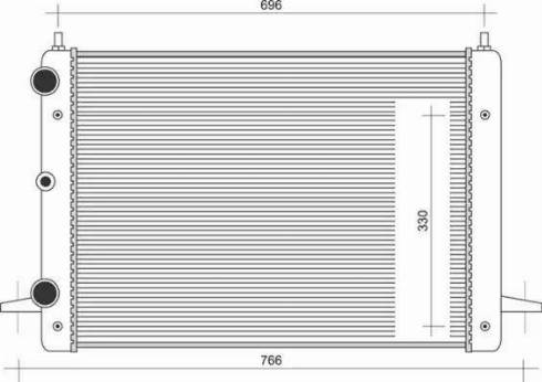 Magneti Marelli 350213104800 - Radiators, Motora dzesēšanas sistēma autodraugiem.lv