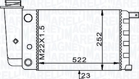 Magneti Marelli 350213101000 - Radiators, Motora dzesēšanas sistēma autodraugiem.lv