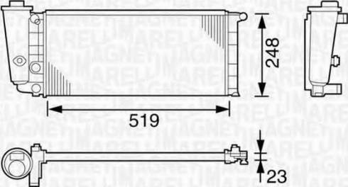 Magneti Marelli 350213101003 - Radiators, Motora dzesēšanas sistēma autodraugiem.lv