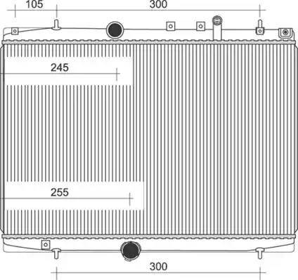 Magneti Marelli 350213108200 - Radiators, Motora dzesēšanas sistēma autodraugiem.lv