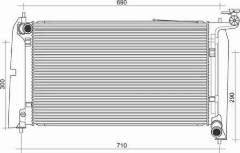 Magneti Marelli 350213103800 - Radiators, Motora dzesēšanas sistēma autodraugiem.lv