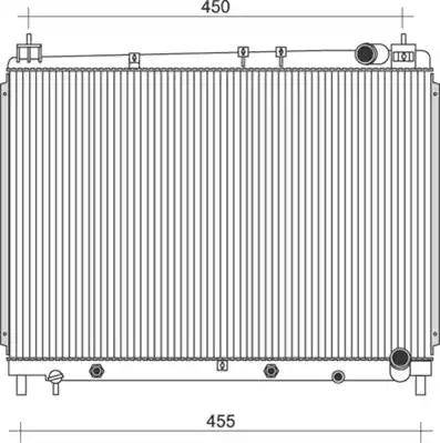 Magneti Marelli 350213103700 - Radiators, Motora dzesēšanas sistēma autodraugiem.lv