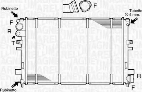 Magneti Marelli 350213102800 - Radiators, Motora dzesēšanas sistēma autodraugiem.lv