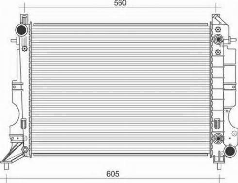 Magneti Marelli 350213114600 - Radiators, Motora dzesēšanas sistēma autodraugiem.lv