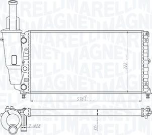 Magneti Marelli 350213114000 - Radiators, Motora dzesēšanas sistēma autodraugiem.lv