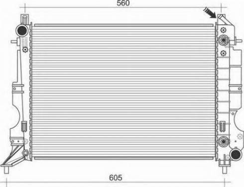 Magneti Marelli 350213114300 - Radiators, Motora dzesēšanas sistēma autodraugiem.lv