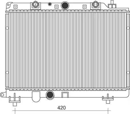 Magneti Marelli 350213114200 - Radiators, Motora dzesēšanas sistēma autodraugiem.lv